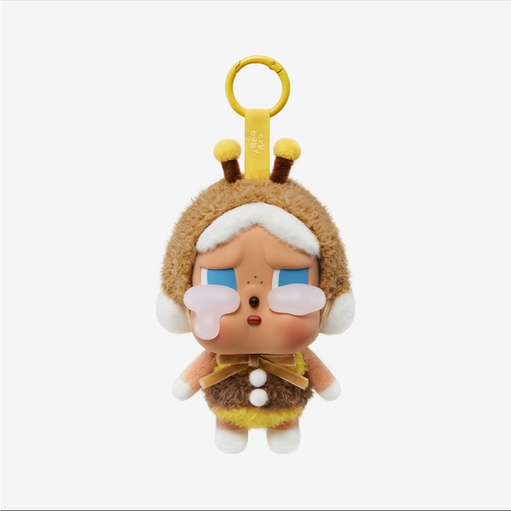 Pop Mart Crybaby Crying Again Vinyl Plush Pendant I’ll Bring You A Flower